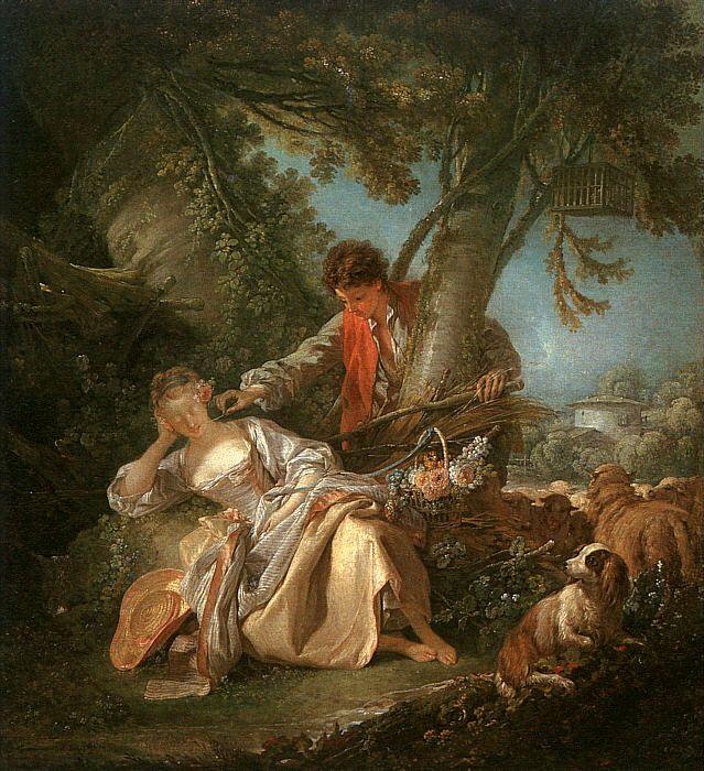 Francois Boucher The Sleeping Shepherdess France oil painting art